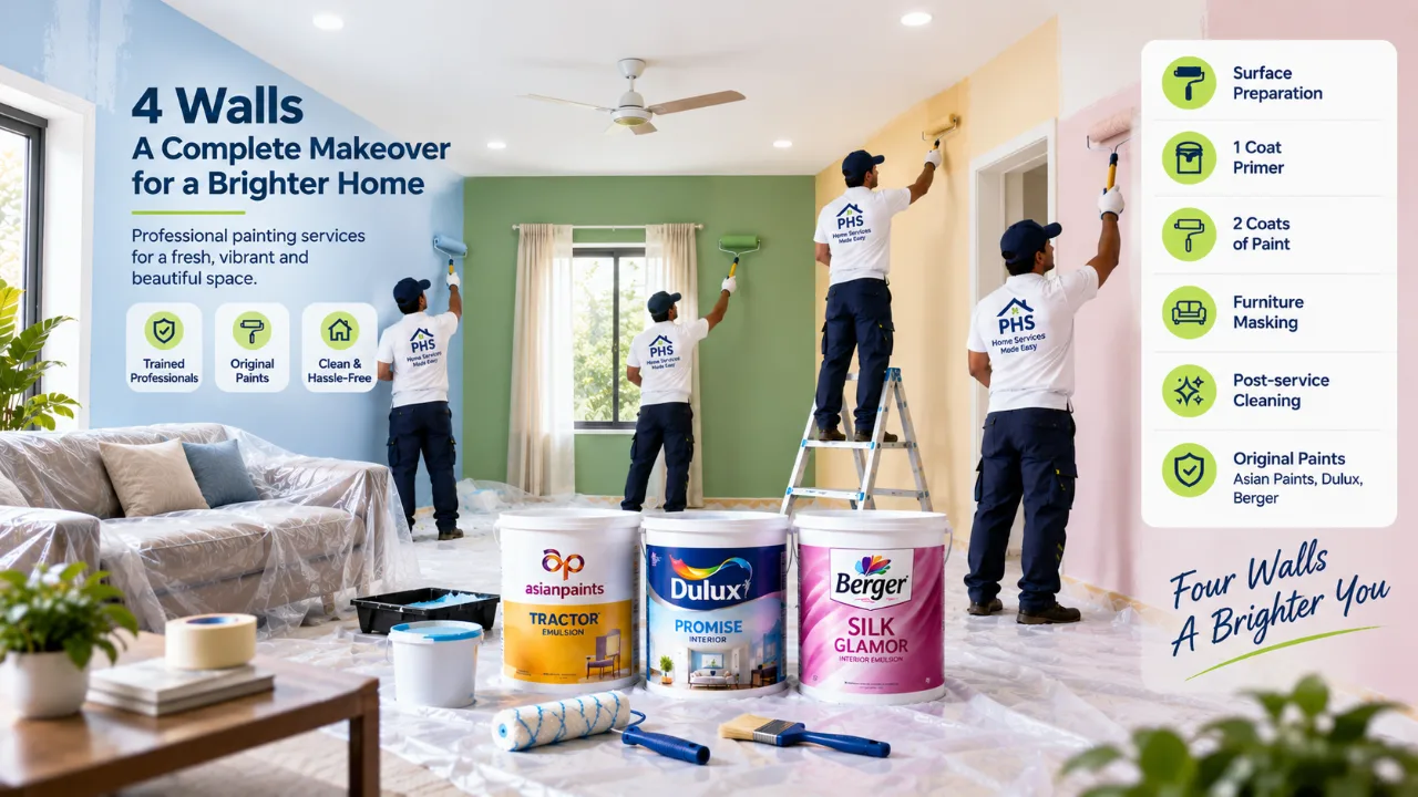 4 walls painting  