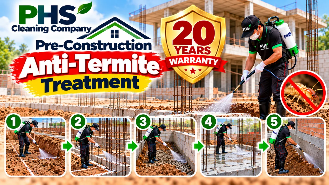 Pre-Construction Anti-Termite Treatment (20 Years Warranty)
