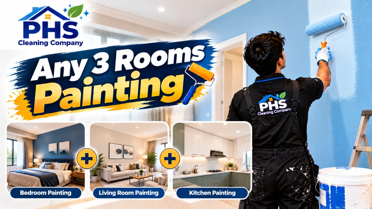 Any  3 rooms painting  
