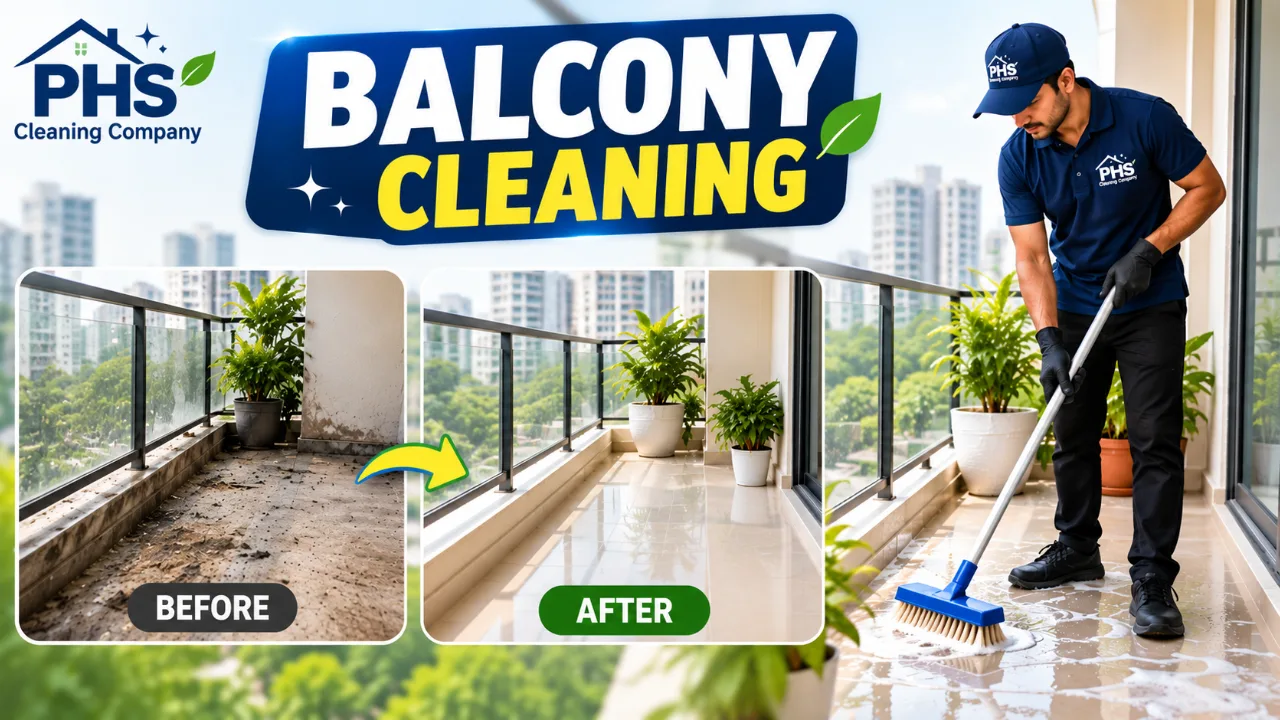 Balcony Cleaning (Apartment )