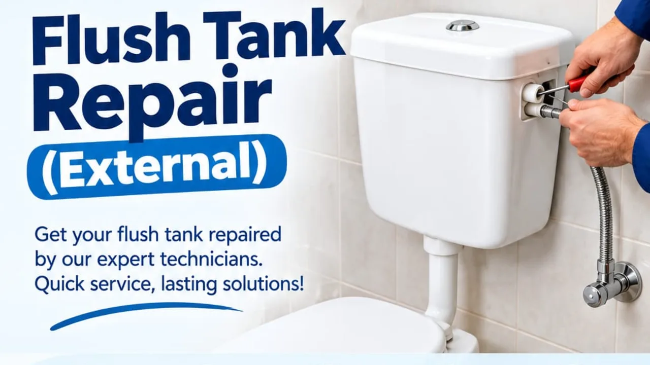 Flush tank repair ( external PVC)