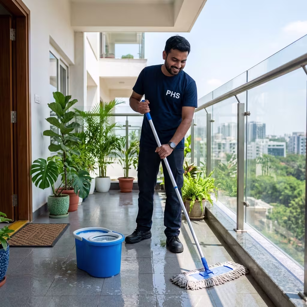 Balcony Cleaning (Home and Villa)