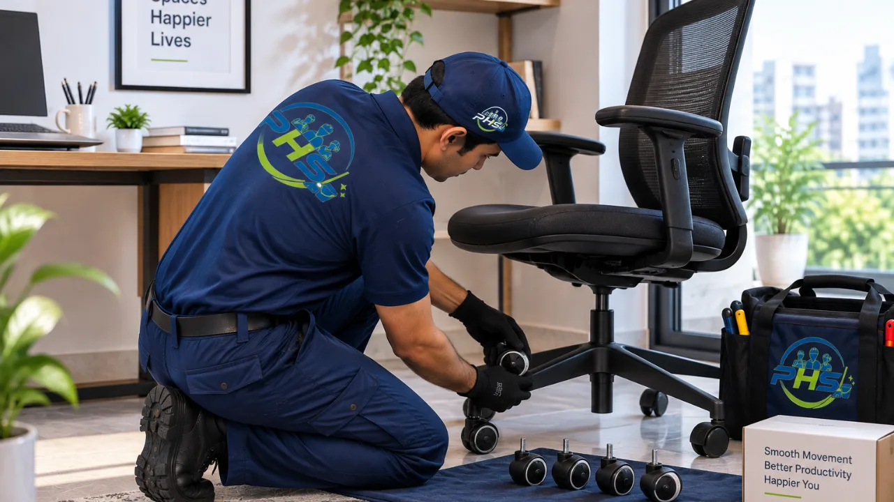 Chair Wheels Fitting
