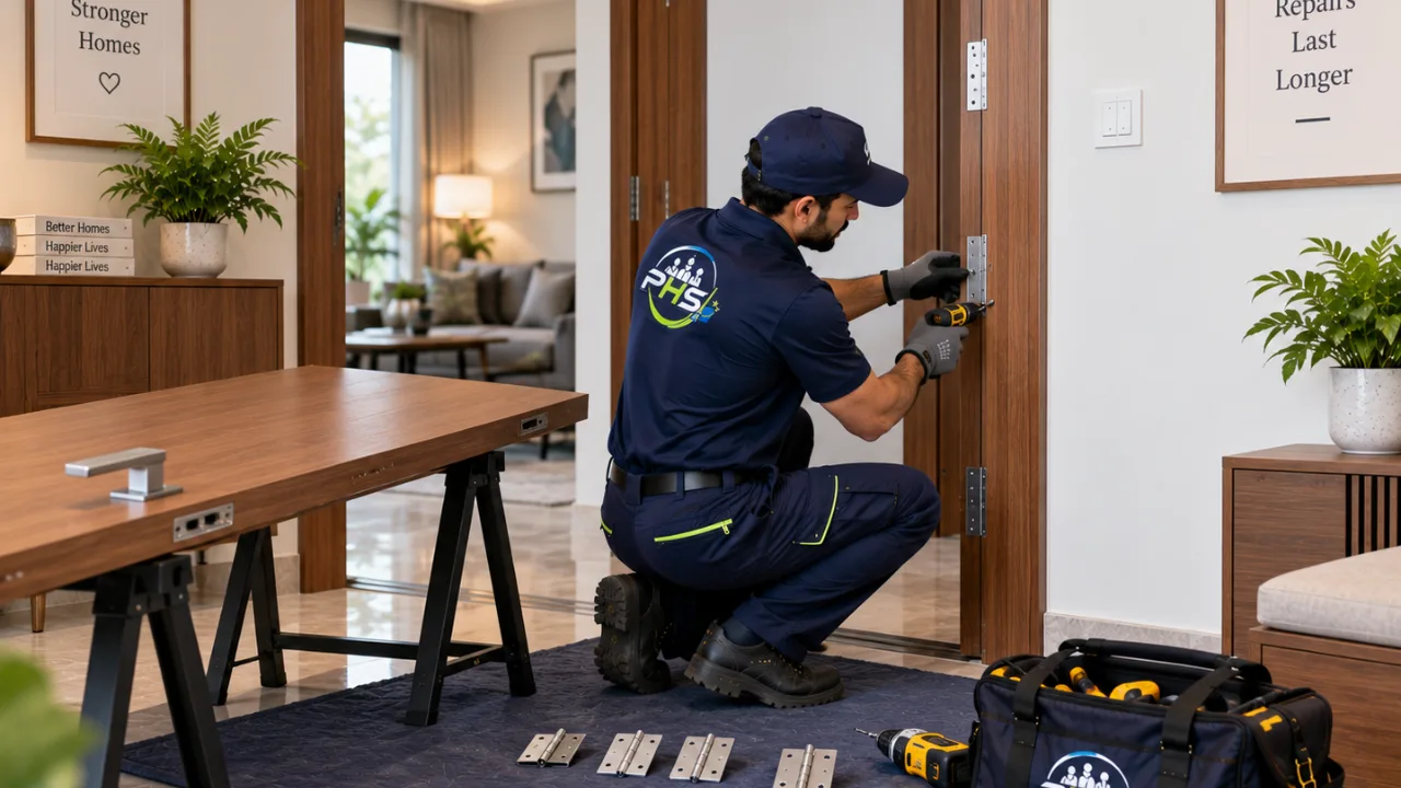 Door Hinge Installation (With Dismantling)
