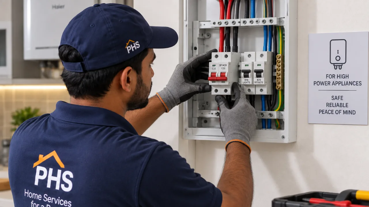 Double-Pole MCB Installation