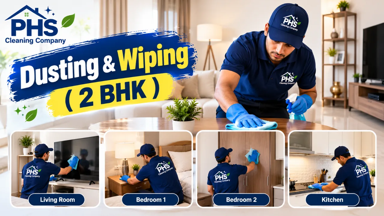 Dusting & Wiping ( 2 BHK )