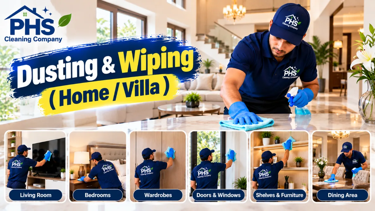 Dusting & Wiping ( HOME / VILLA )