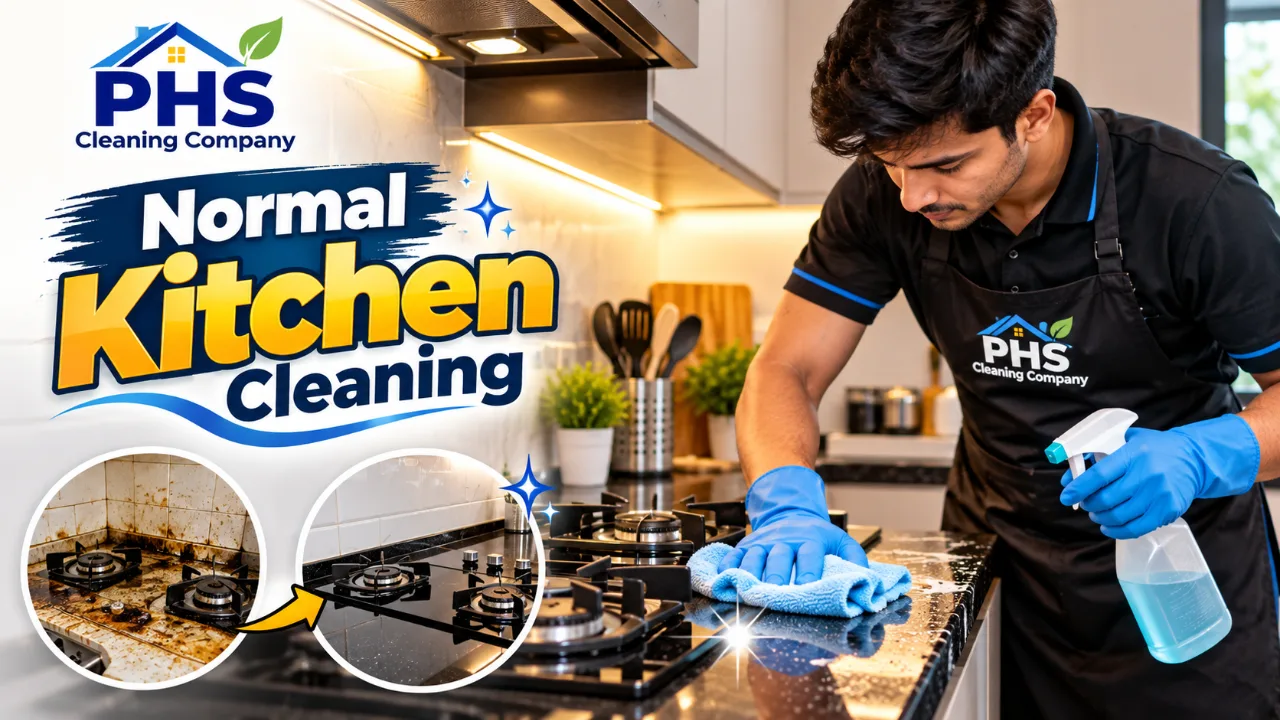 Normal Kitchen Cleaning 