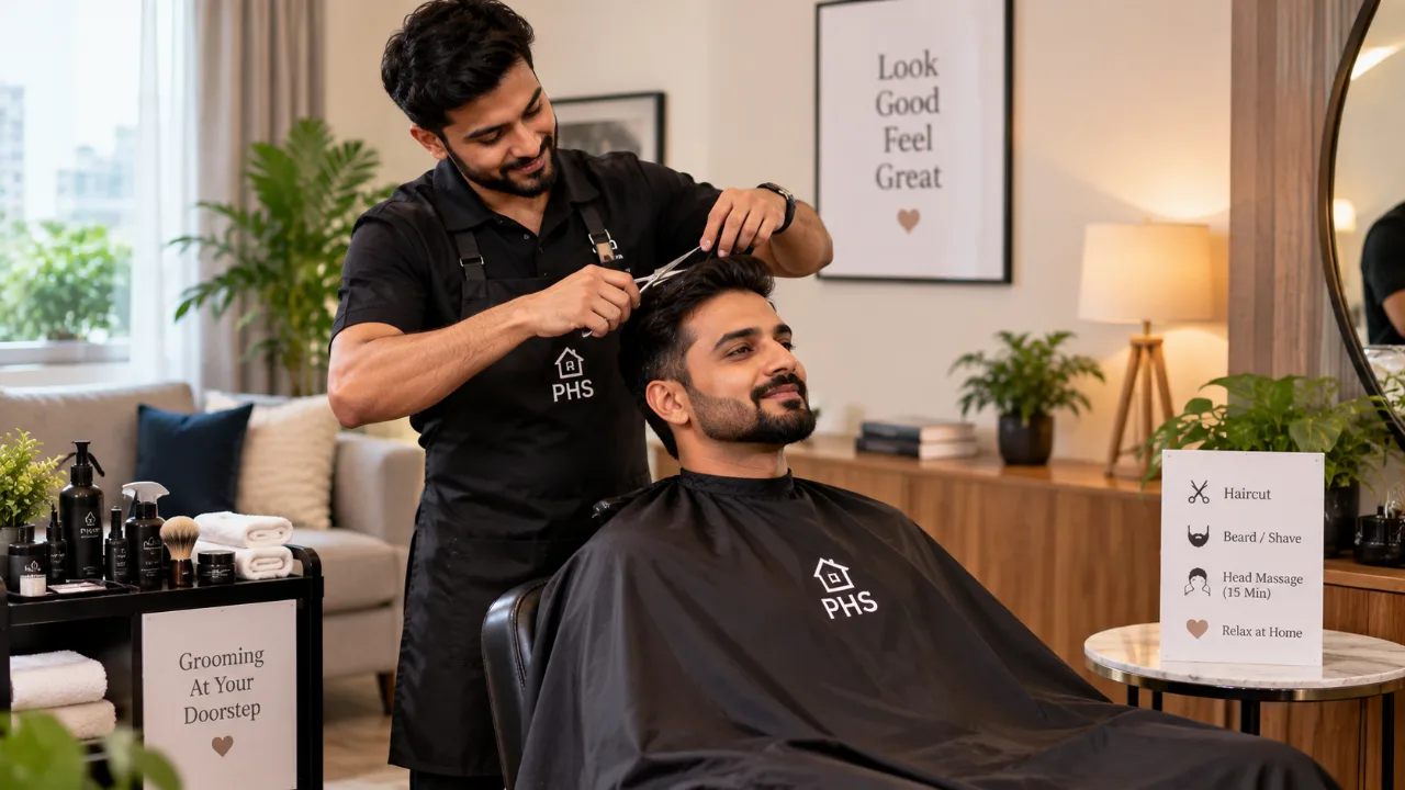 Haircut + Beard/Shave + Head Massage  15 Min  