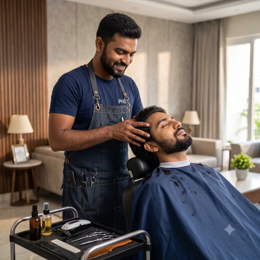 Haircut + Head Massage 