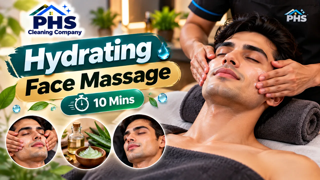 Hydrating face massage (10 mins) 