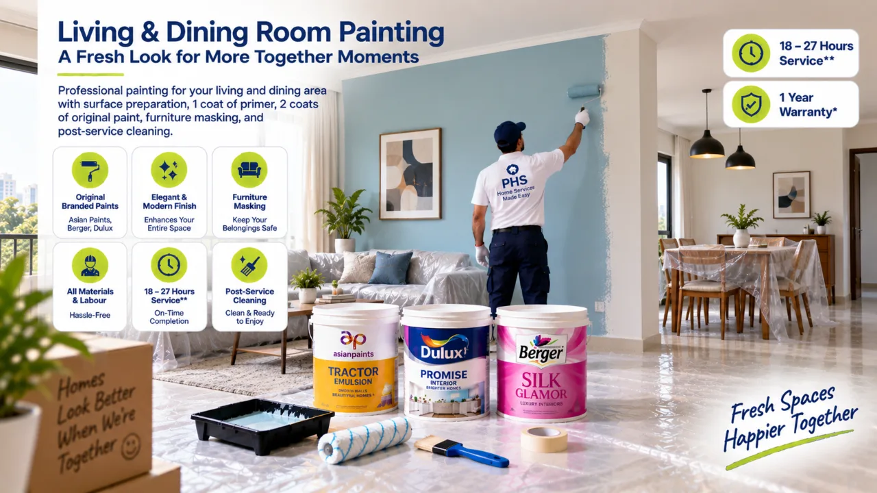 Living & dining room painting