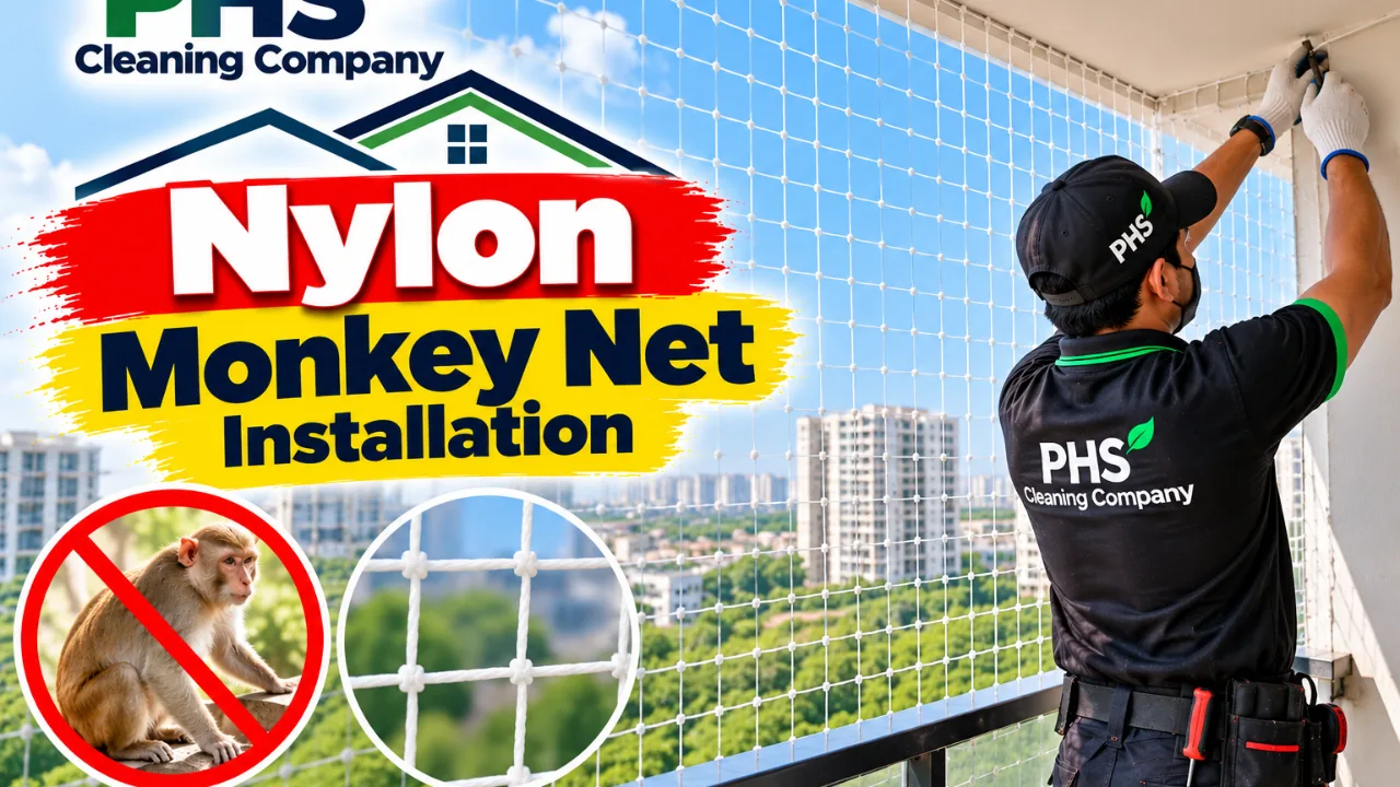 Nylon Monkey Net Installation