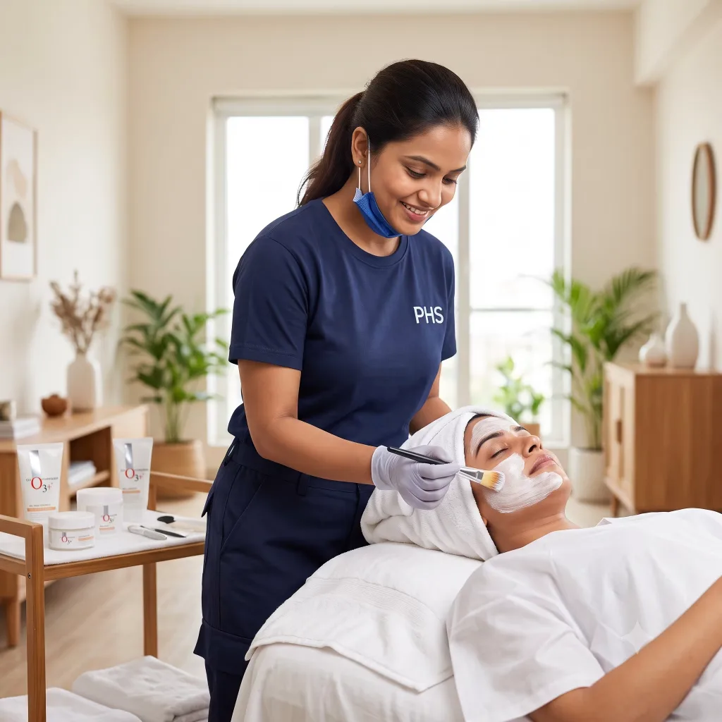 Oxy Bleach (Face & Neck) + Eyebrow Threading