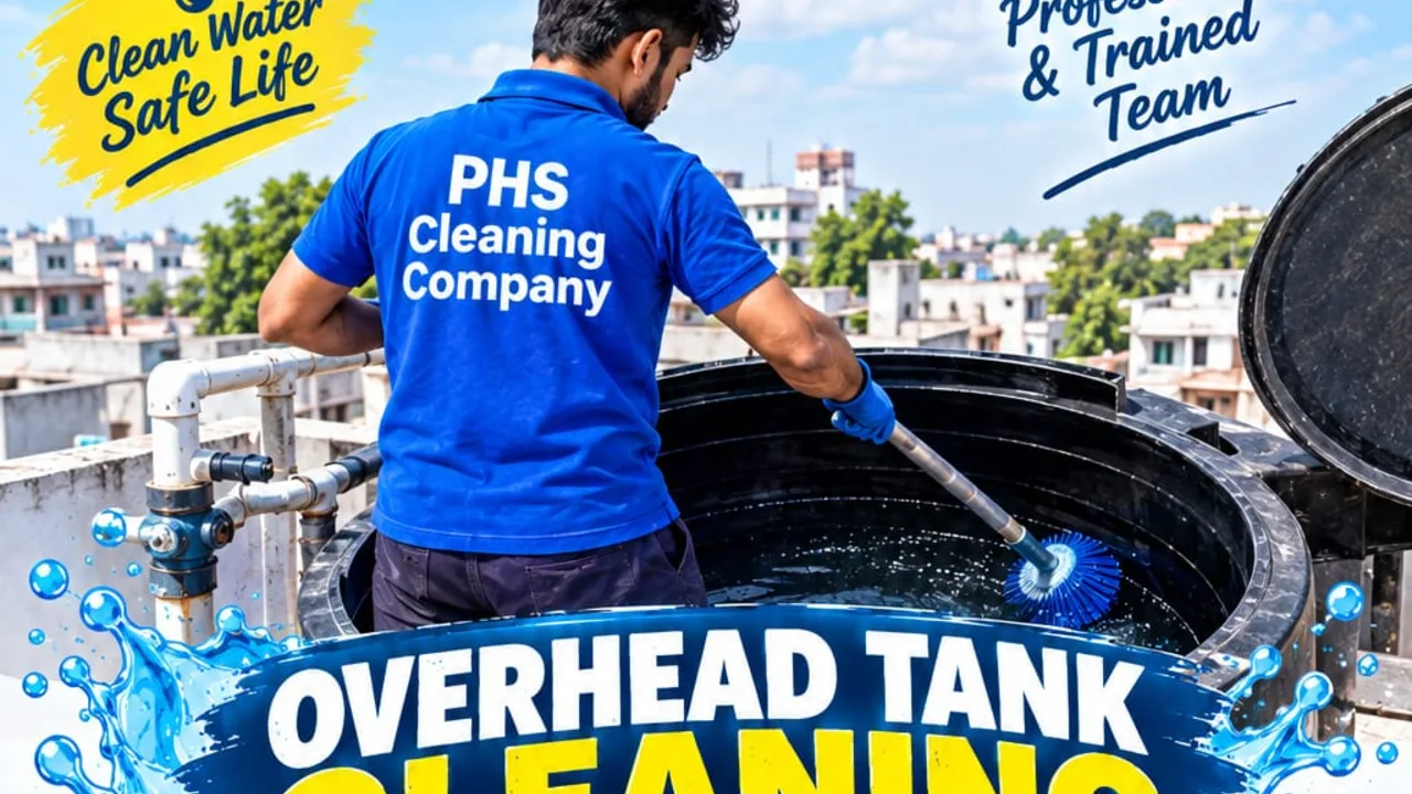 Overhead tank cleaning (open placed) 