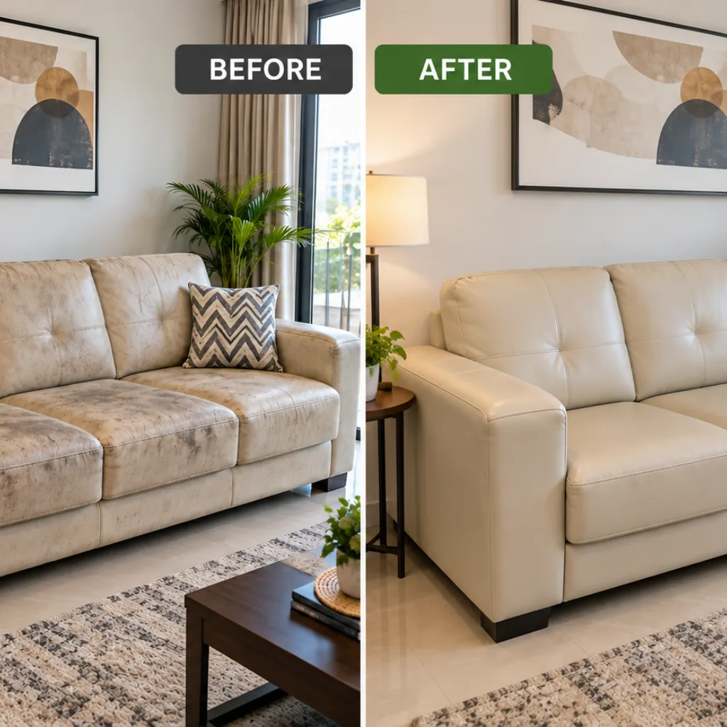 Rexine Sofa Cleaning