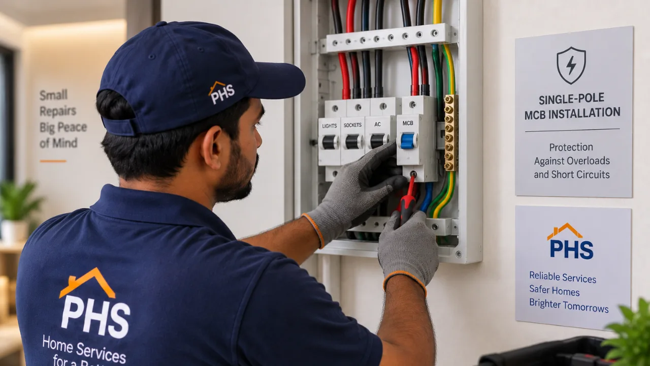 Single-Pole MCB Installation
