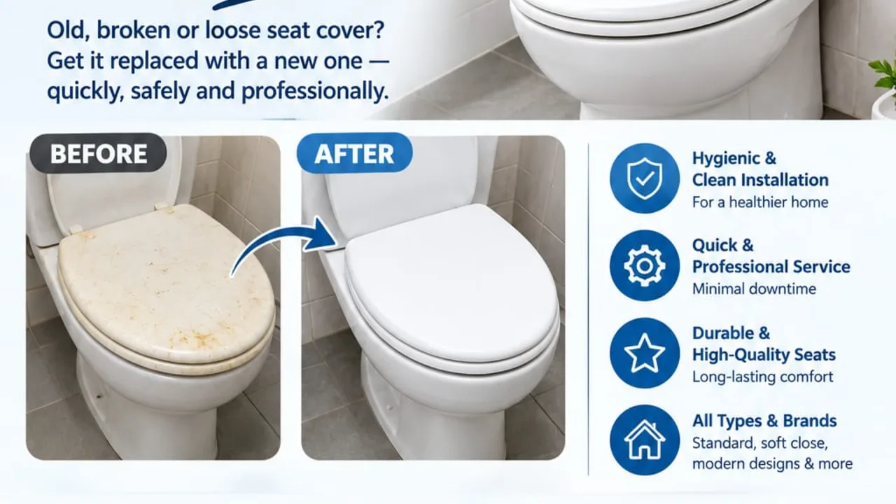 Toilet seat cover replacement