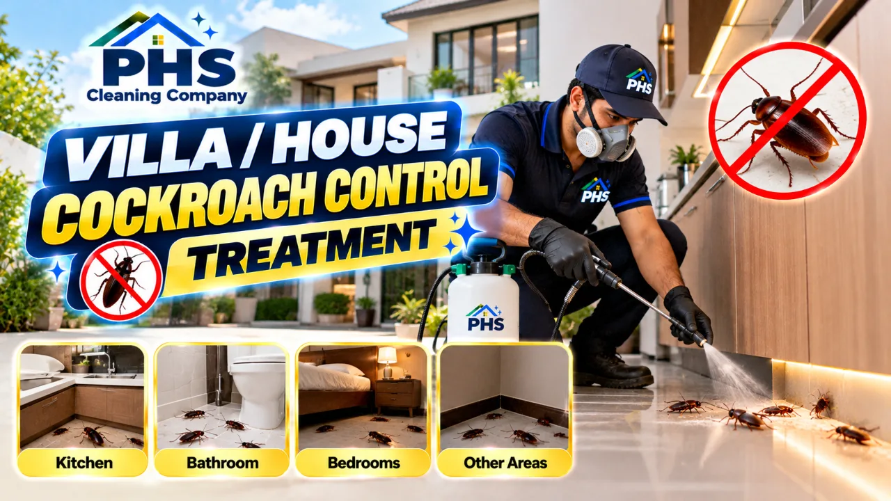 Villa / House Cockroach Control Treatment