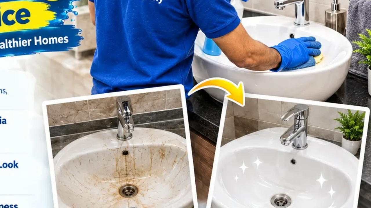 Wash basin cleaning 
