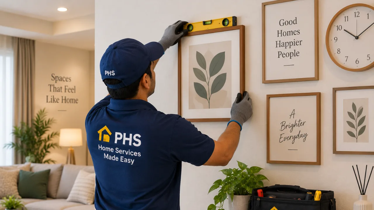 Wall Decor Installation