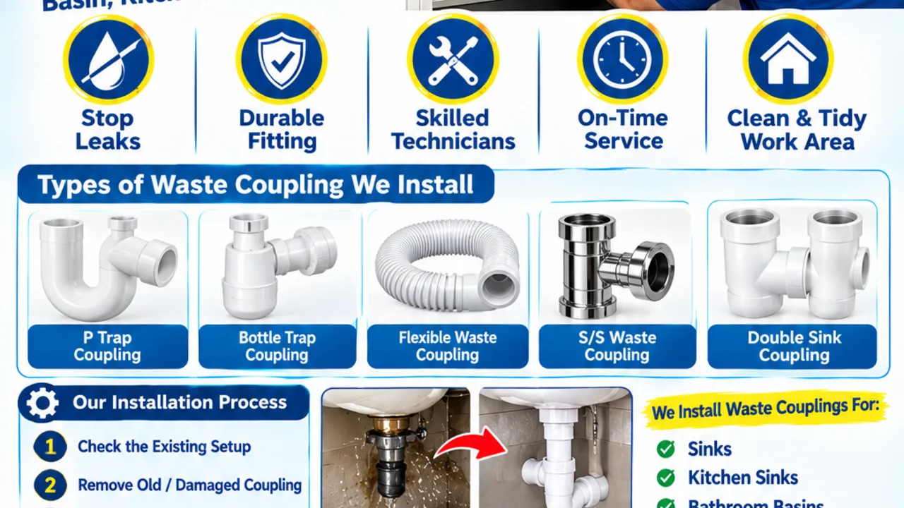 Waste coupling installation