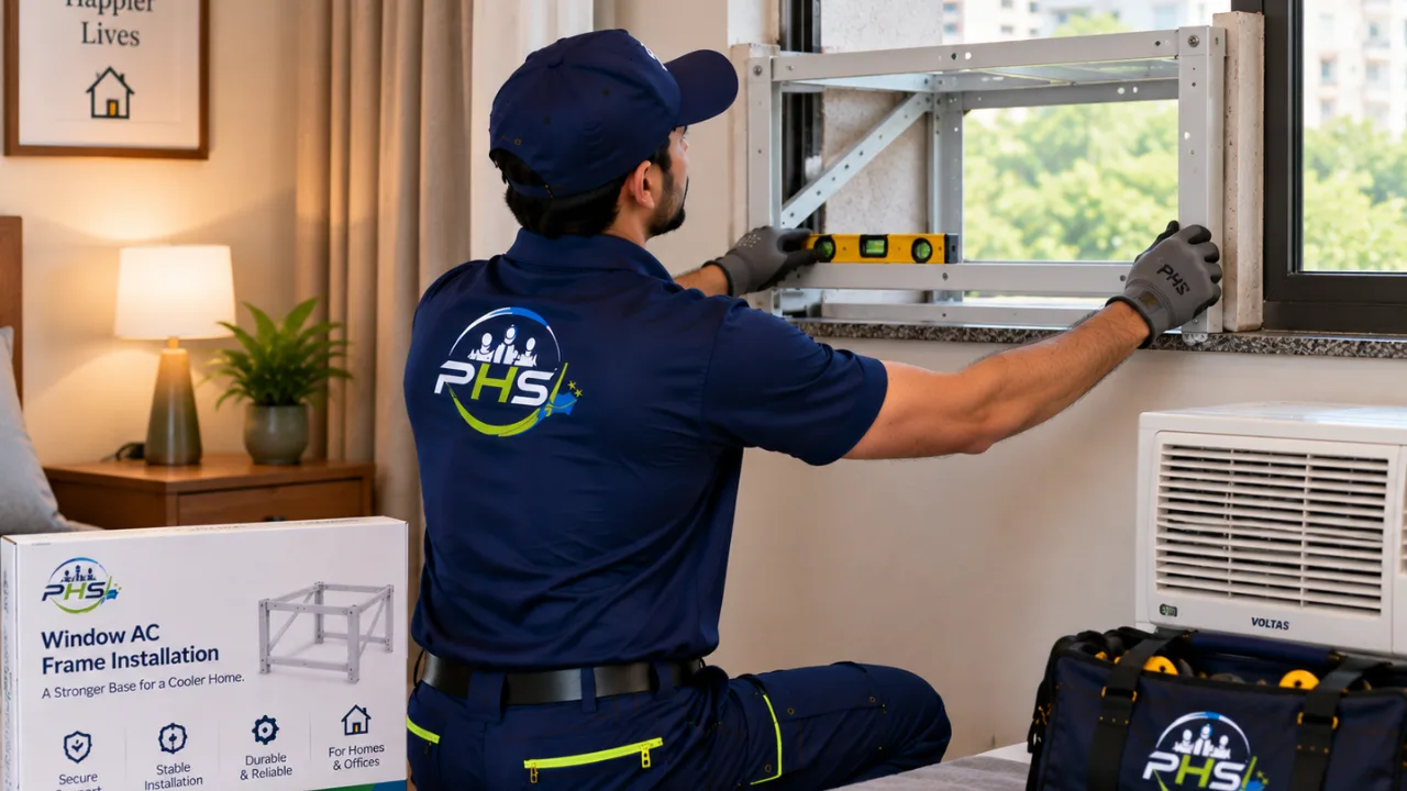Window AC Frame Installation