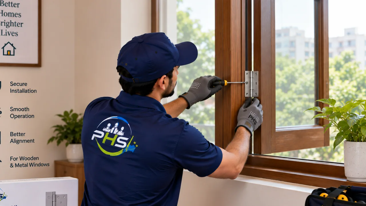 Window Hinge Installation (Up to 4 Hinges)
